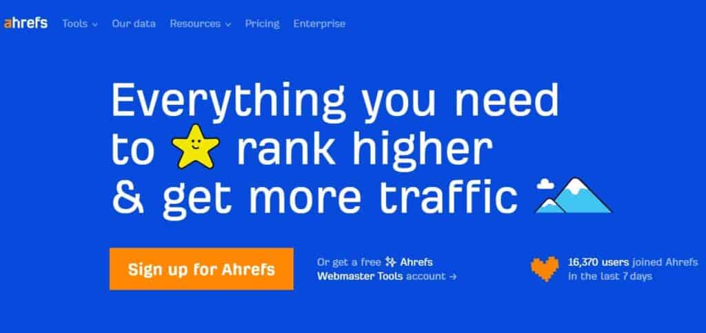 Ahrefs SEO software, google ranking software