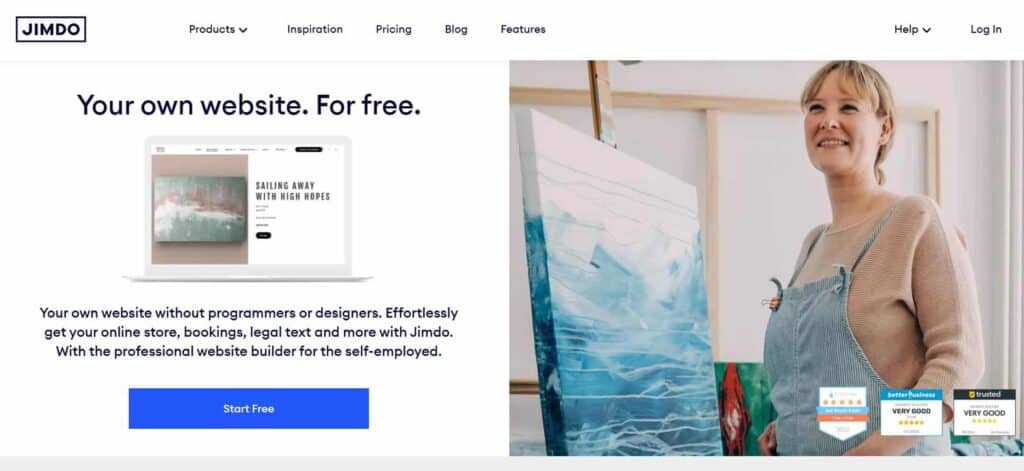 Jimdo best website builders for small businesses