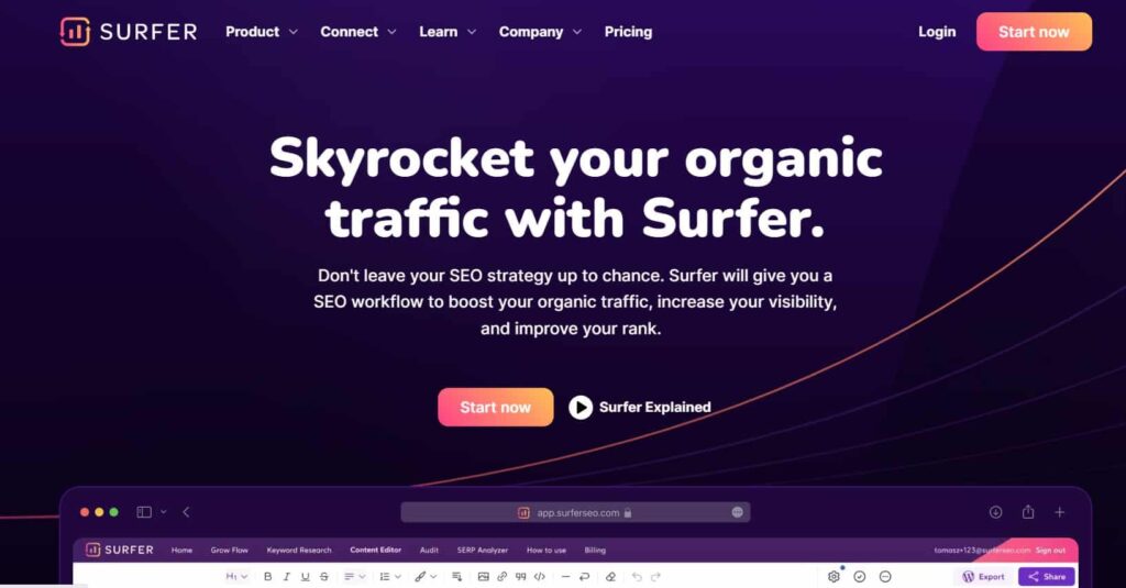 Surfer SEO , Google Ranking Software