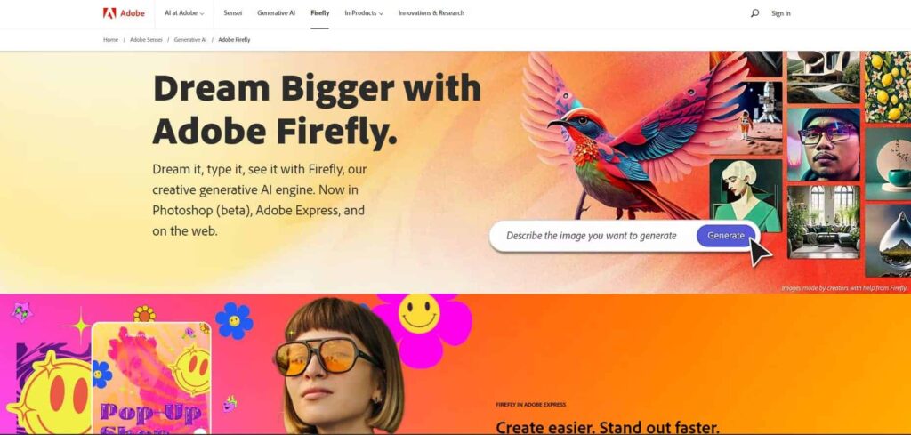 Adobe Firefly, ai design software