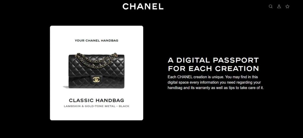 Chanel A digital passport 