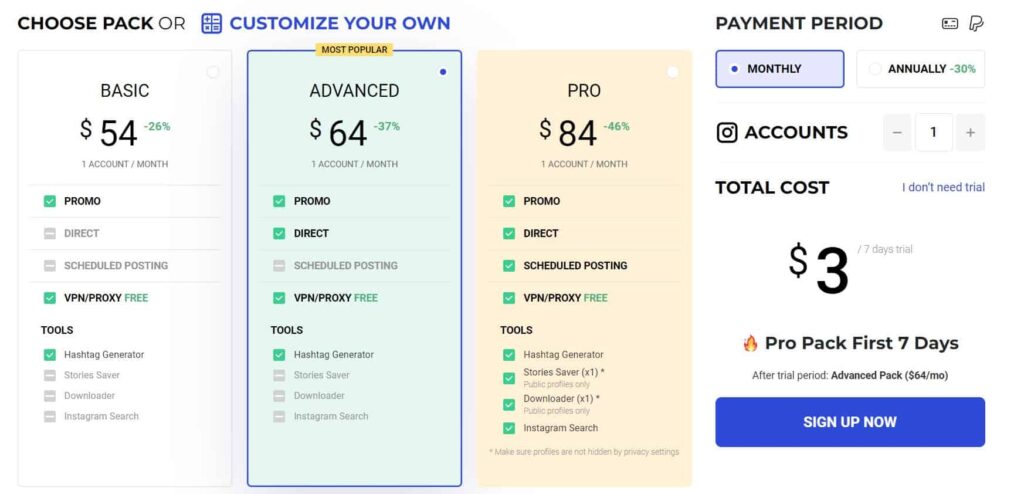 Ingramer, pricing