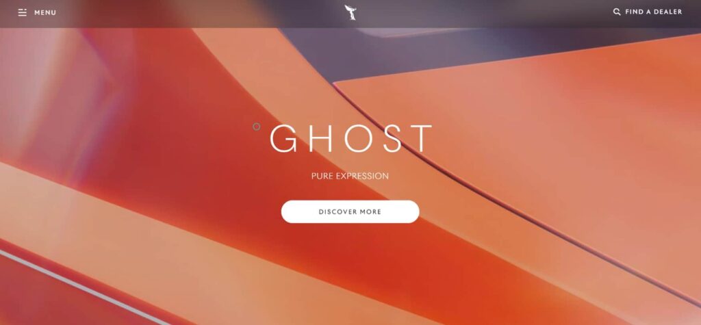 Rolls Royce Immersive Website