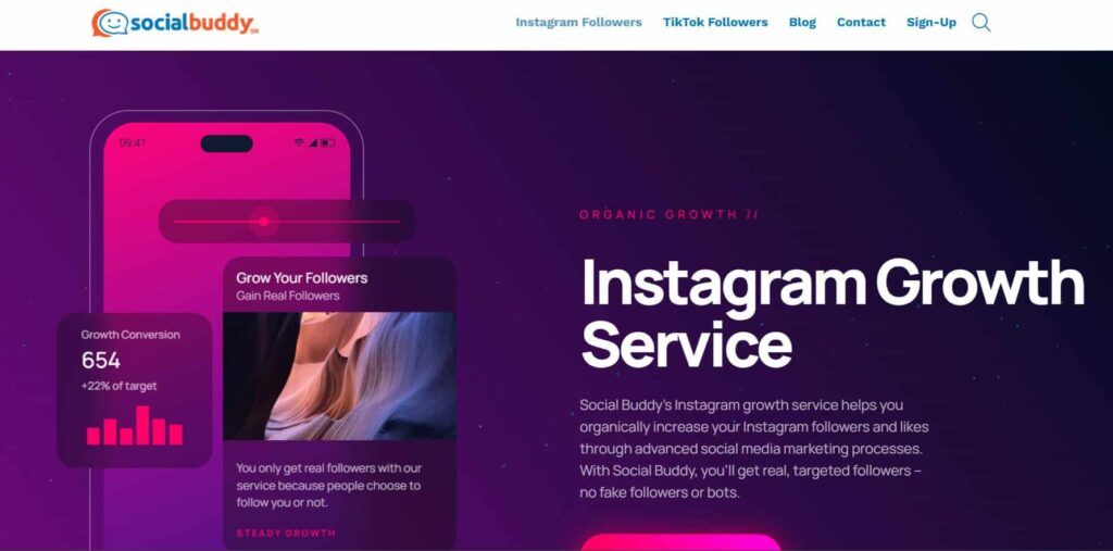 Social Buddy, Instagram Growth Service