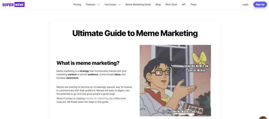 Supermeme.ai meme marketing guide