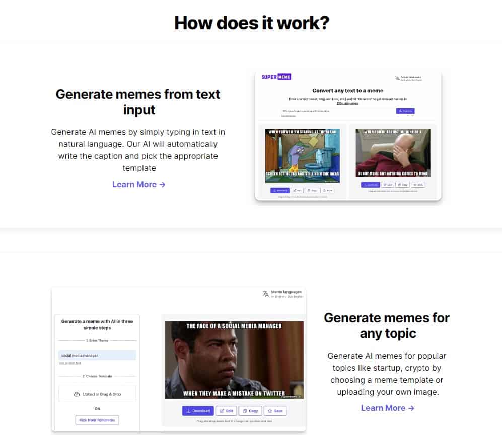 Supermeme.ai how does it work