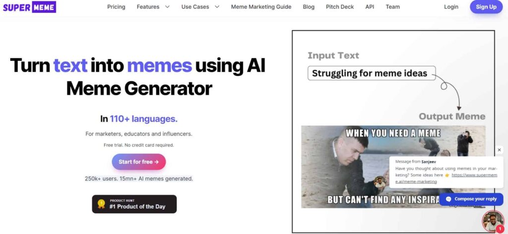 Supermeme.ai, best ai meme generators