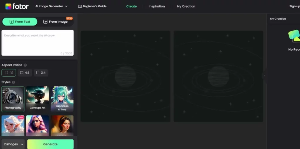 Fotor AI Avatar Generator